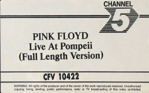 Pink Floyd Live At Pompeii