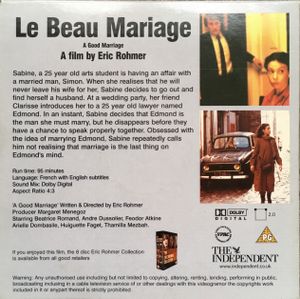 Le Beau Mariage (A Good Marriage)