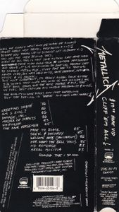 Metallica $19.98 Home Vid: Cliff "Em All!