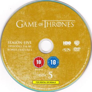 Game Of Thrones - The Complete Fifth Season