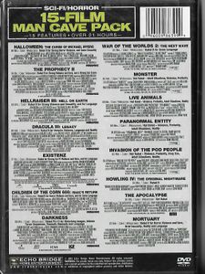 15-Film Man Cave Pack Sci-fi / Horror