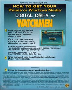 Watchmen: Director's Cut - Digital Copy Special Edition