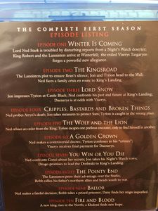 Game Of Thrones: The Complete First Season