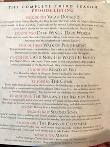 Game Of Thrones: The Complete Third Season