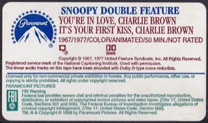 Snoopy Double Feature: You're In Love, Charlie Brown / It's Your First Kiss, Charlie Brown