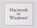 Macintosh Or Windows? Spring 1996