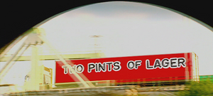 Two Pints Of Lager And A Packet Of Crisps