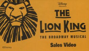 The Lion King: The Broadway Musical: Sales Video