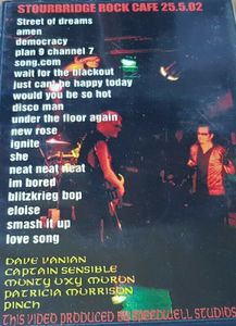 The Damned - Stourbridge Rock Cafe 25.5.02