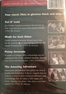 James Stewart & Cary Grant Classics Pot O' Gold / Penny Serenade / Made For Each Other / The Amazing Adventure