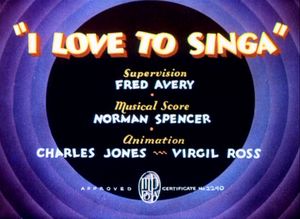 I Love To Singa