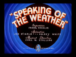 Speaking Of The Weather
