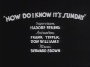How Do I Know It's Sunday