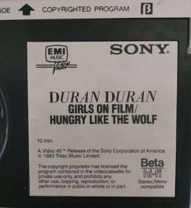 Duran Duran Girls On Film / Hungry Like The Wolf