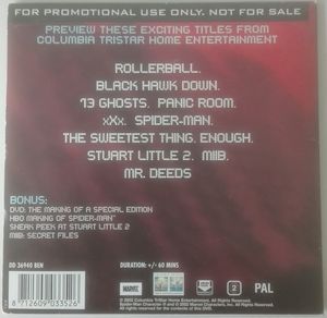 Columbia Tristar DVD Highlights Best Of 2002