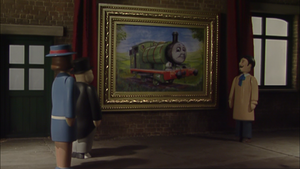 Percy And The Oil Painting