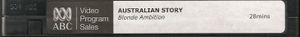Australian Story: Blonde Ambition