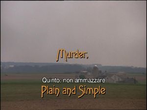 Murder, Plain And Simple