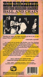 Big Brother And The Holding Company: Ball and Chain: Live In Studio: San Francisco '67
