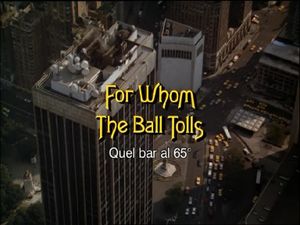 For Whom The Ball Tolls