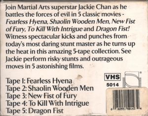 Jackie Chan 5 Tape Set