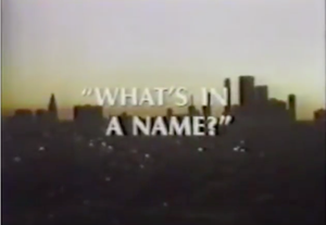 What's in a Name