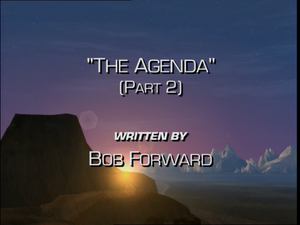 The Agenda Part Two