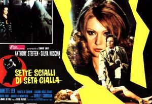 7 Scialli Di Seta Gialla