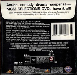 WarGames (MGM Selections) [Kellogg's Movie DVD Offer - Wave 10]