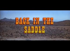 Back In The Saddle