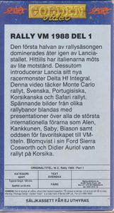 Rally VM 1988 Del 1