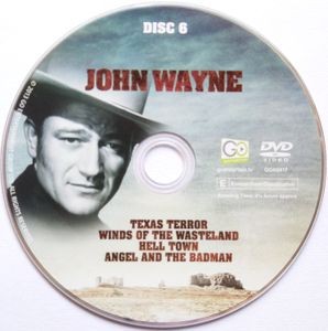 John Wayne 6 DVD & Book Collection