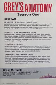 Grey's Anatomy Season One