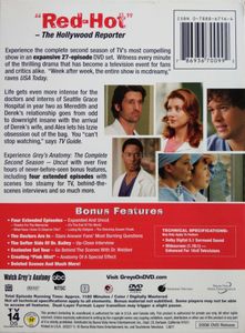 Grey's Anatomy The Complete Second Season: Uncut
