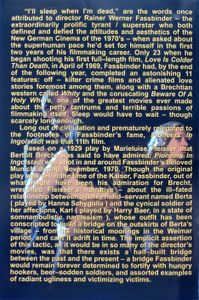 The Fassbinder Collection I
