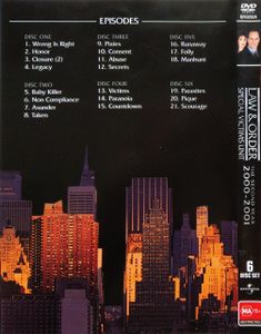 Law And Order: Special Victims Unit - The Second Year 2000-2001