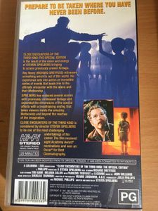 Close Encounters Of The Third Kind VHS 1977 Spielberg 1981 Special Edition