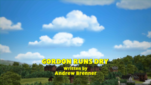 Gordon Runs Dry