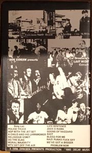 DIRK DIRKSEN Presents: DEAD KENNEDYS VIDEO DOCUMENTARY DMPO/ON BROADWAY’S LAST NIGHT IN CONCERT