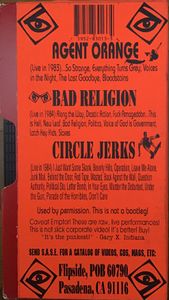 The BEST of FLIPSIDE VIDEO #1 AGENT ORANGE BAD RELIGION CIRCLE JERKS LIVE!